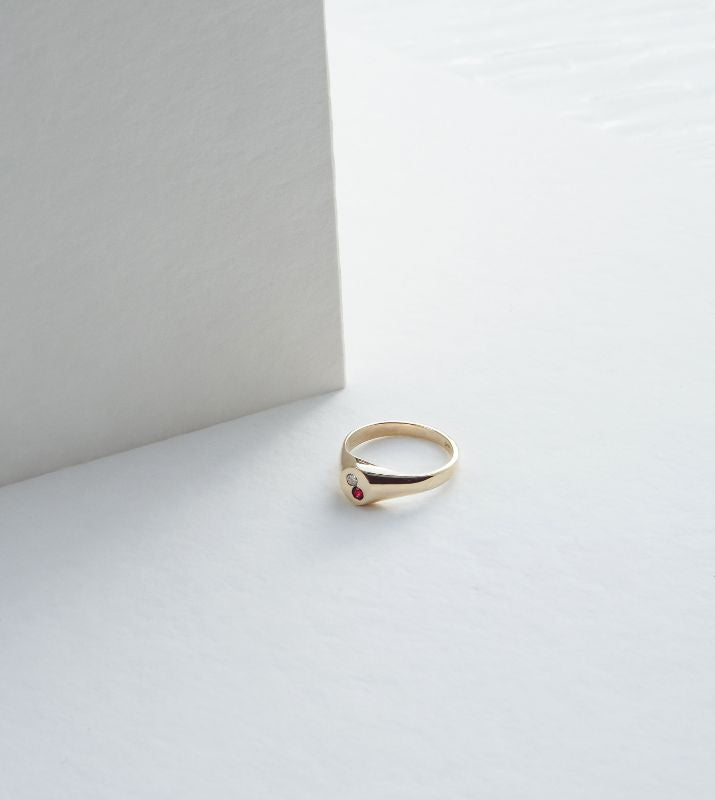 Pinky Infinity Signet Ring